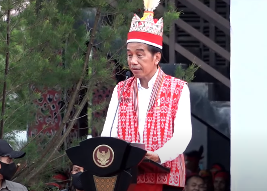 Jokowi Hadiri Temu Akbar TBBR atau Pasukan Merah di Pontianak, Serukan Isu Keberagaman, Ini Pernyataan Sikap Panglima Jilah