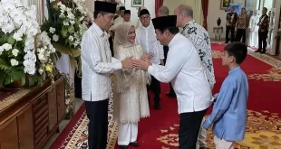 Idul Fitri 1445 H Presiden Jokowi Sambut Para Tamu Peserta "Open House" di Istana Negara