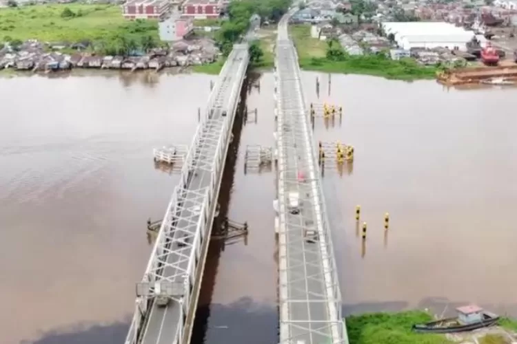 Telan Biaya Rp106 Miliar, Jembatan di Kalimantan Barat Ini Memiliki Bentang 380 Meter