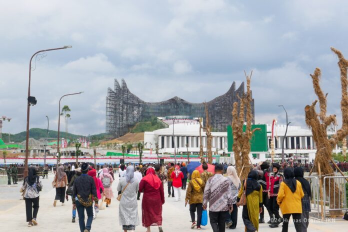 Warga Lokal Turut Berpartisipasi dalam Peringatan HUT ke-79 Kemerdekaan RI di Nusantara