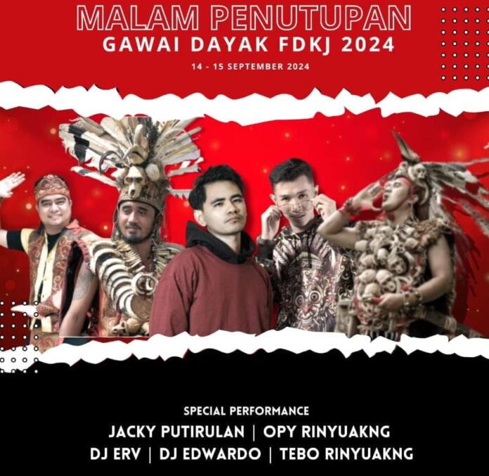 Berikut Sederet Artis Dayak Meriahkan Gawai FDKJ ke 2 di Jakarta 14-15 September 2024