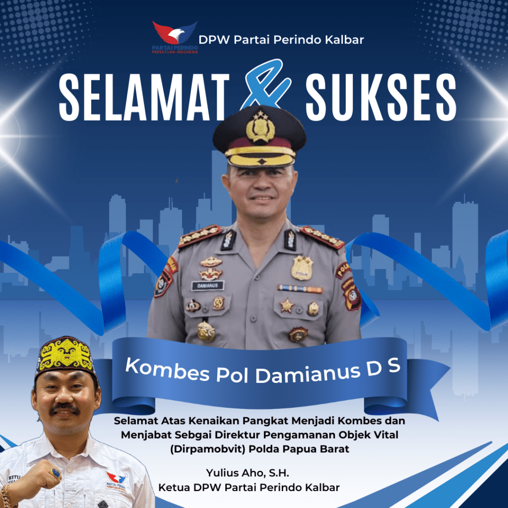 Ucapan Selamat Perindo Kalbar untuk Kombes Pol Damianus DS_20260102_151045_0000