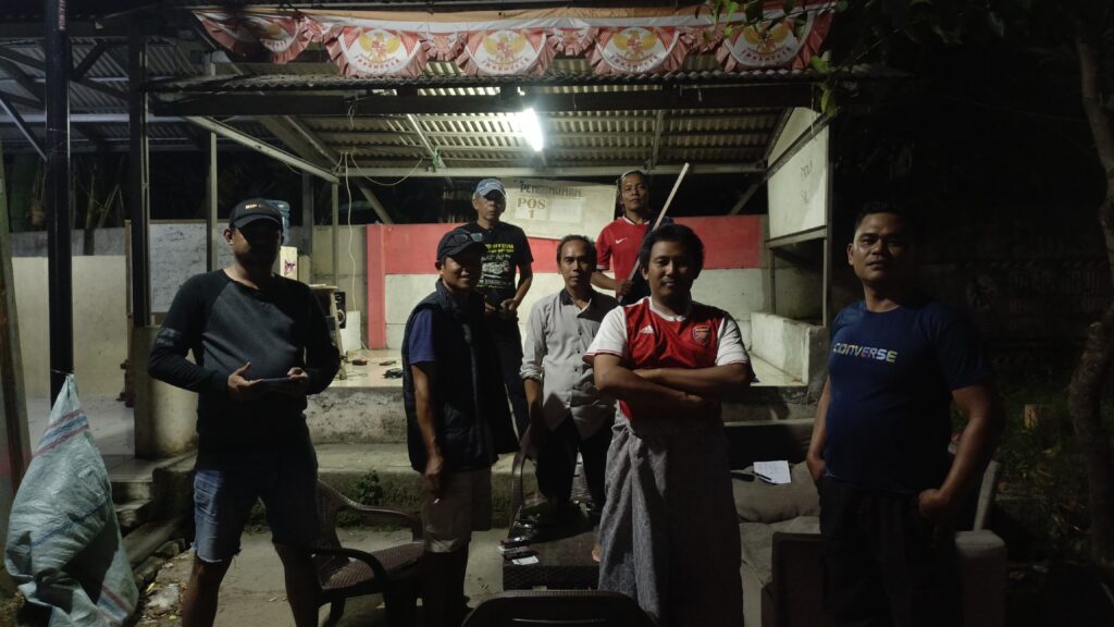 Warga RT 15 Blok J Griya Artha Rajeg Lakukan Ronda malam Saat liburan Lebaran 2026