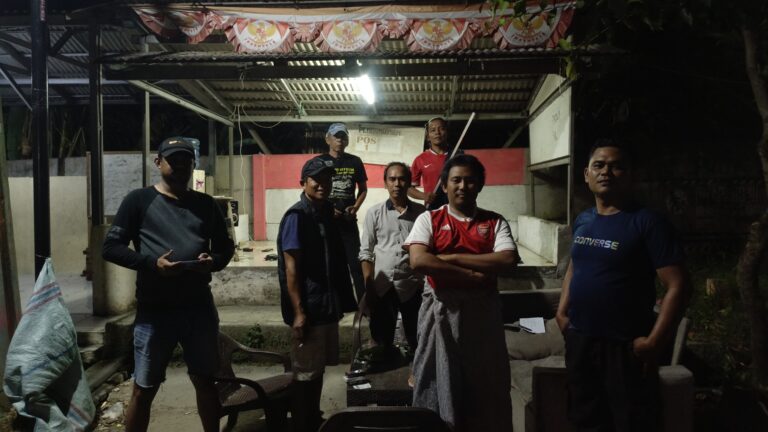 Warga RT 15 Blok J Griya Artha Rajeg Lakukan Ronda malam Saat liburan Lebaran 2026