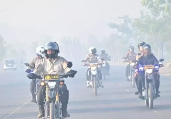 Kapolda Kalsel Patroli Pantau Titik Api di Ring Satu Bandara Syamsudin Noor